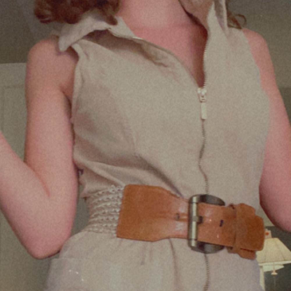 Corduroy sleeveless dress